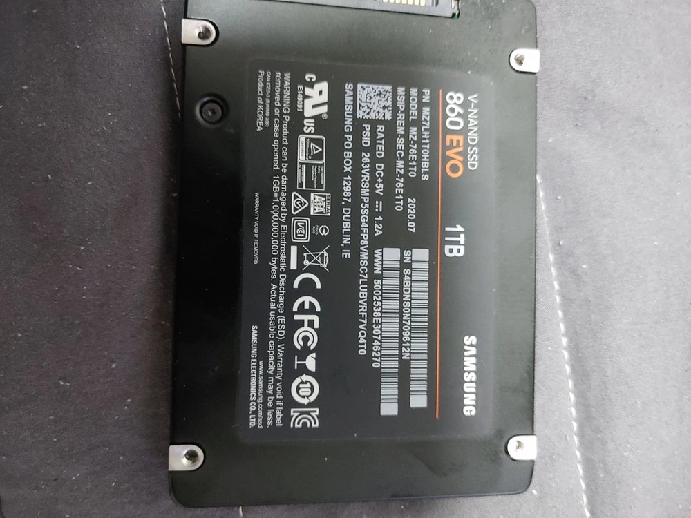 삼성 860evo 1tb 이미지