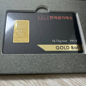 한국금거래소 24K 순금 골드바 18.75g (5돈) 2개 총 10돈 팝니다 이미지