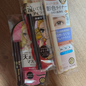 새상품 키스미 롱앤컬 마스카라/ 키스미 음영 라이너/ 슈퍼 킵 아이라이너 이미지