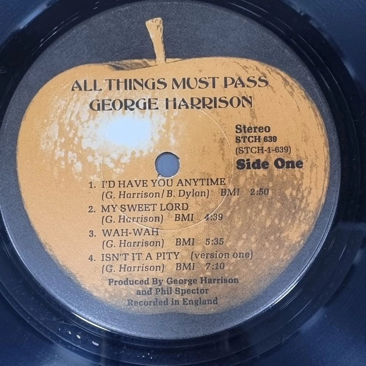 조지 해리슨(All Things Must Pass) 초반 LP. 이미지
