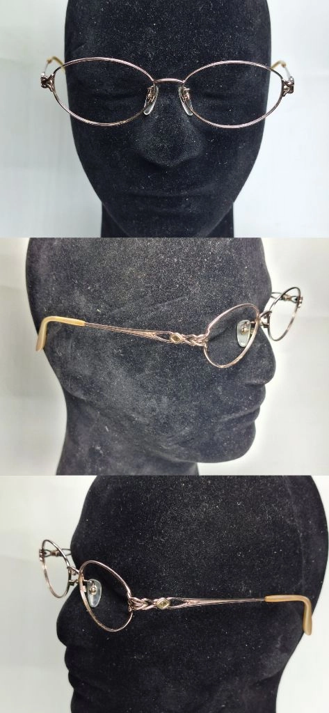 Rudolph Valentino 905 안경테 안경 54mm 티타늄 로즈골드 여성용 일본제 일제 수입 빈티지 Y2K 이미지