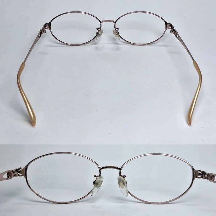 Rudolph Valentino 905 안경테 안경 54mm 티타늄 로즈골드 여성용 일본제 일제 수입 빈티지 Y2K 이미지