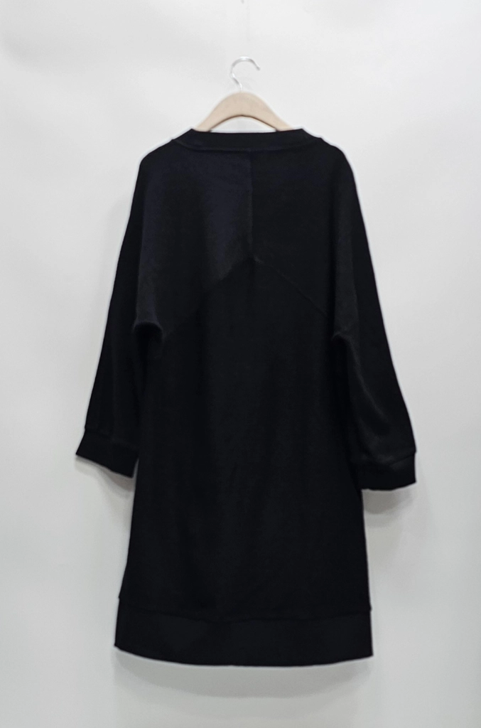 COS 24FW 오가닉 코튼 오버사이즈 스웨트 드레스 원피스 / 여 EUR XS (55) 블랙 이미지