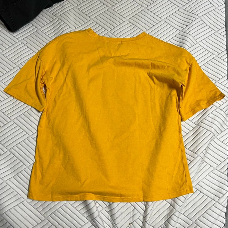 FRMD 90S 빈티지 프린팅 반팔 FREE 데일리 반팔티 머스타드 옐로우 이미지