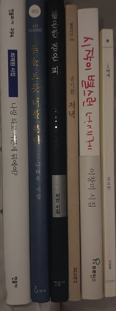 시집 5권 일괄 (개별 구매도 가능) 나태주 김소연 허연 송기원 이창미 도서 책 이미지