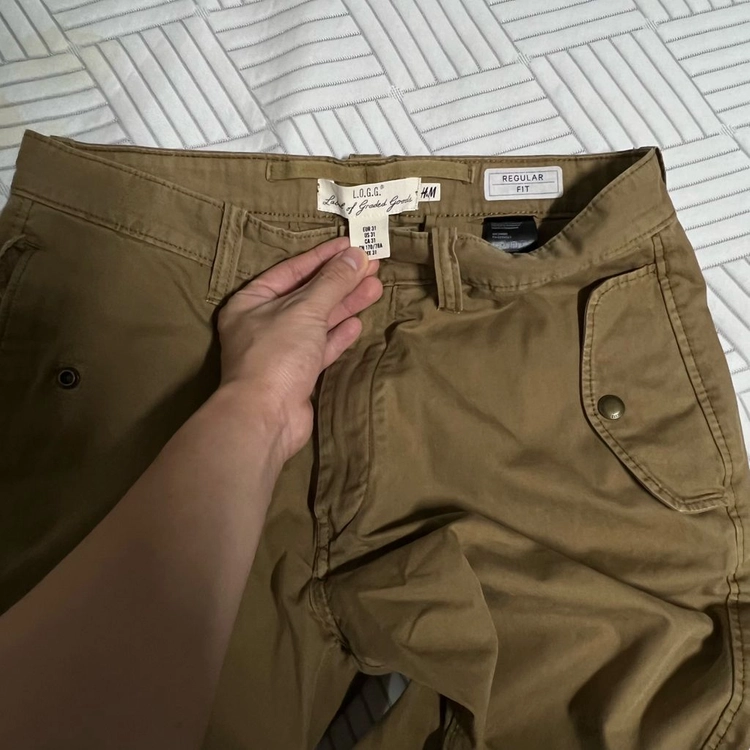 에이치엔엠 퍼티그팬츠 31 빈티지 아메카지 H&M 카고 데일리 이미지
