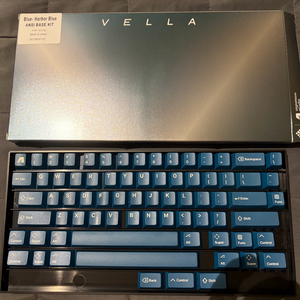 kap vella 60% harbour blue 키캡 단순개봉 이미지