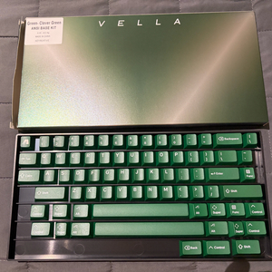 kap vella 60% clover green 키캡 단순개봉 이미지