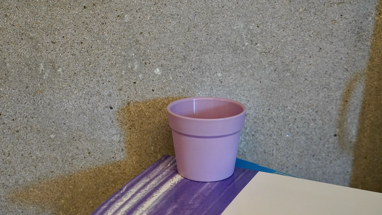 4컬러 플라스틱 미니 화분 6.5cm 이미지