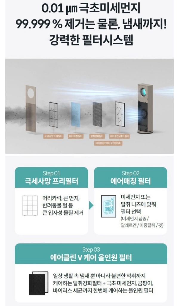 급처)코웨이 온풍공기청정기 히티브 화이트 새상품 이미지