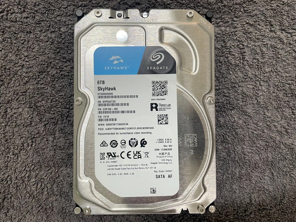 씨게이트 하드디스크 스카이호크 / 6TB / SATA (PC,NAS 호환) 이미지