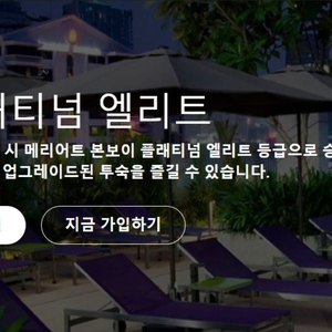 메리어트 플래티넘 티어 28년2월까지 이미지