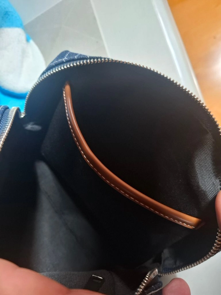 셀린느 스트라이프 데님 미니백 파우치 이미지