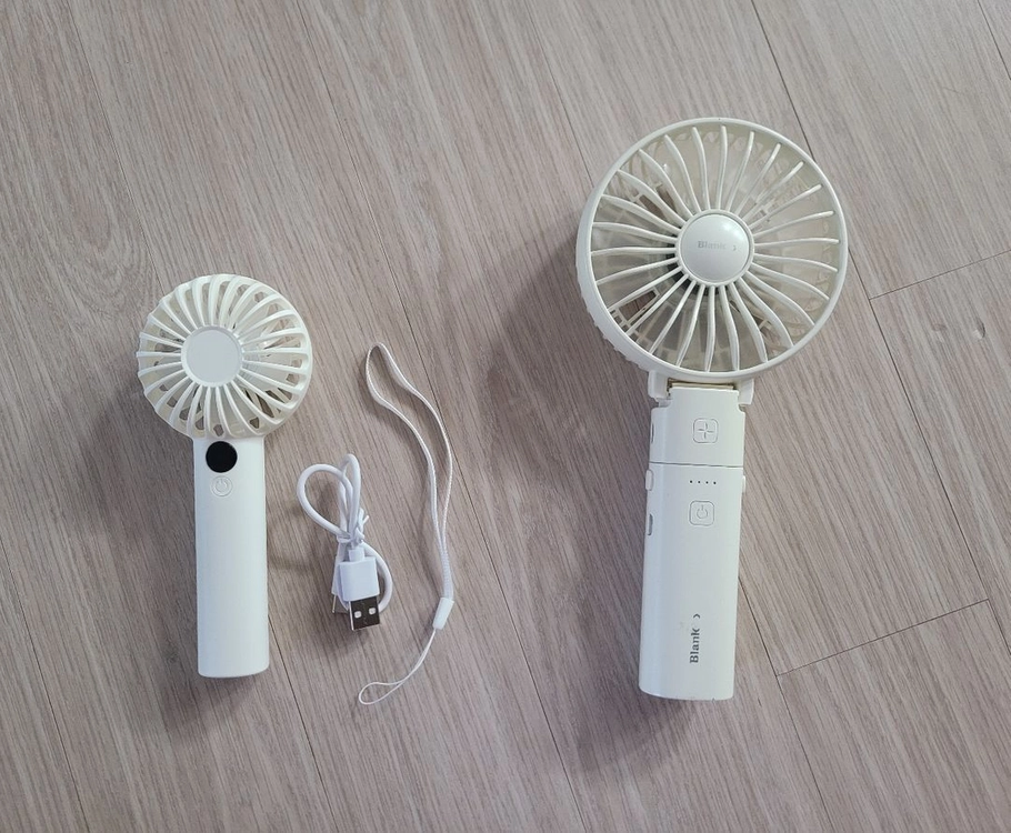 (새상품) 미니 핸디 선풍기 + 분리형 선풍기 이미지