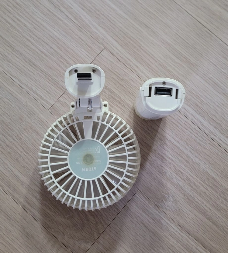 (새상품) 미니 핸디 선풍기 + 분리형 선풍기 이미지