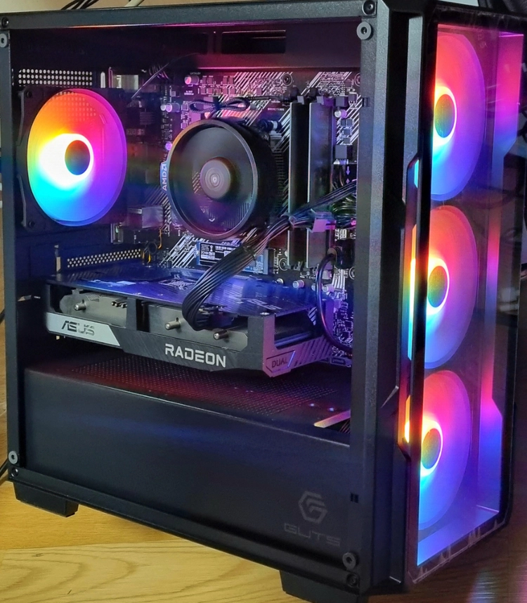 게이밍 컴퓨터 pc 본체 cpu 3500x 그래픽카드 rx 6600 삼성램 16기가 ssd nvme 512GB - 안심되는 중고거래