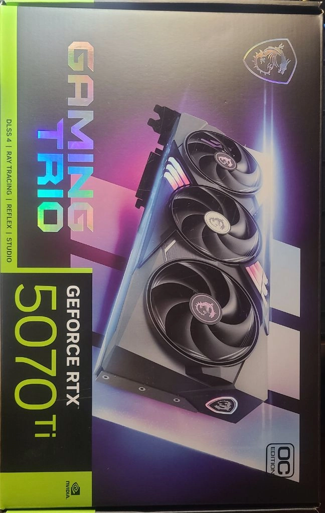 MSI RTX 5070 Ti 16GB 게이밍 트리오 트라이프로저 - 안심되는 중고거래