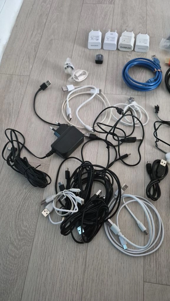 휴대용 선풍기 충전기세트일괄 이미지
