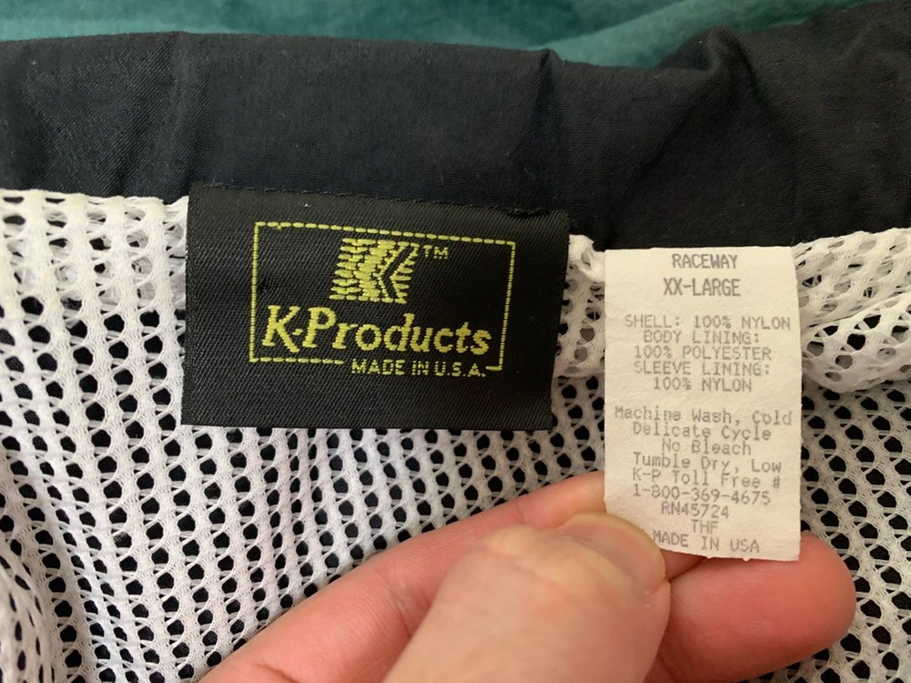 빈티지 K-Products USA 빈티지 레이싱 자켓 검아웃 모터스포츠 이미지