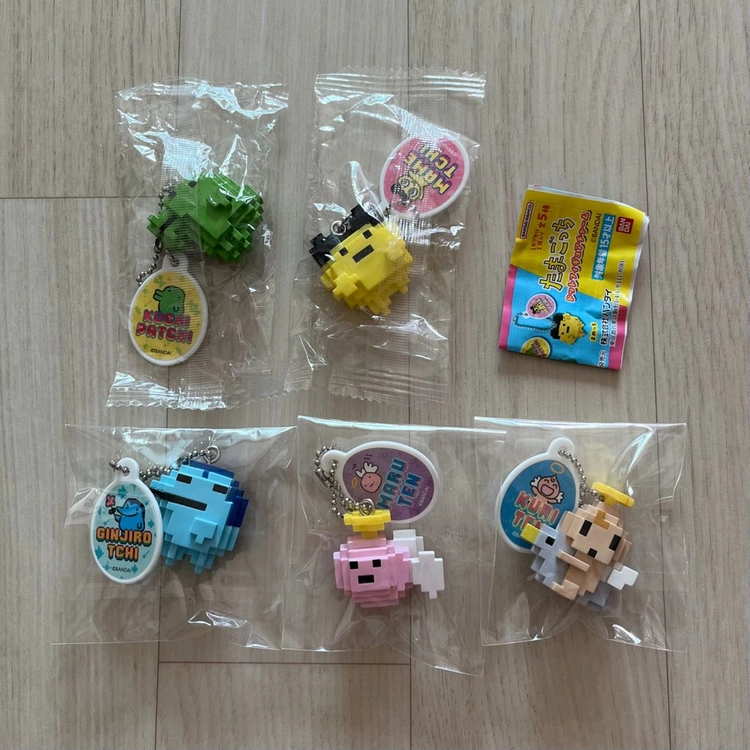 (풀세트)반다이 정품 다마고치 픽셀 도트 마스코트 피규어 가챠 키링 캡슐토이 구치파치 마메치 쿠리텐 마루텐 일괄 이미지