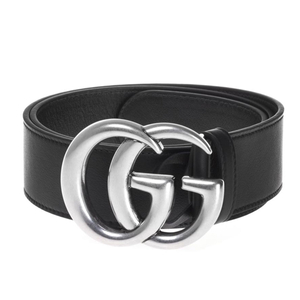 구찌 벨트 397660 AP00N 마몬트 GG로고 남여공용 GG 은장버클 레더 벨트 / 끈폭4cm 왕버클 이미지