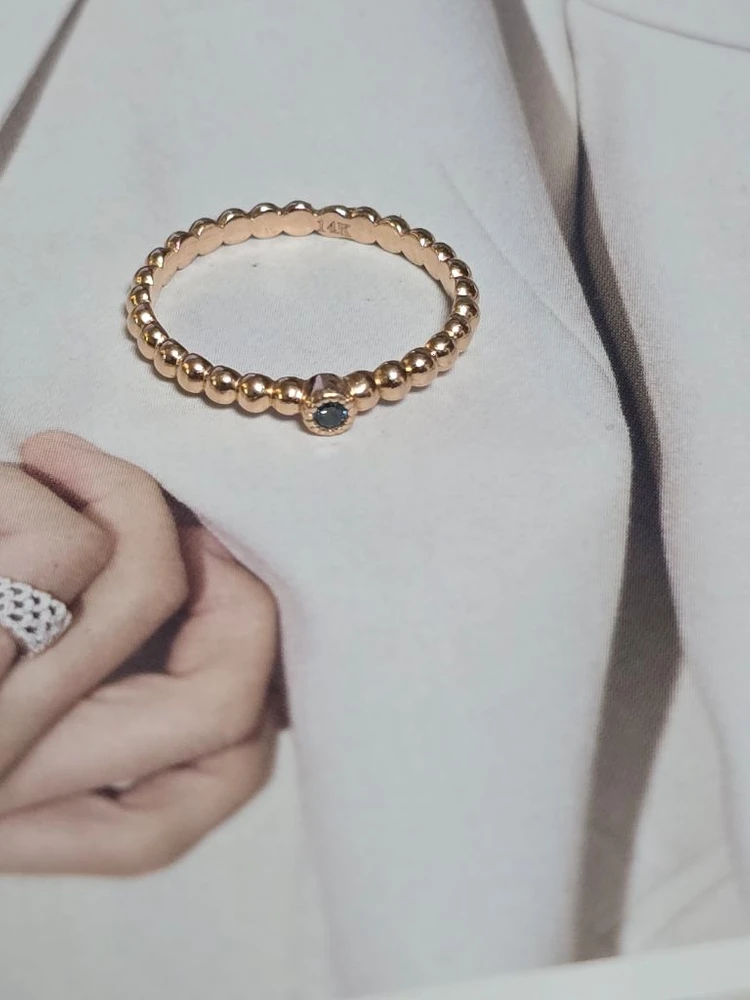 14k 청다이아 반지 이미지
