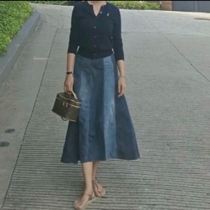 타임데님롱스커트 이미지