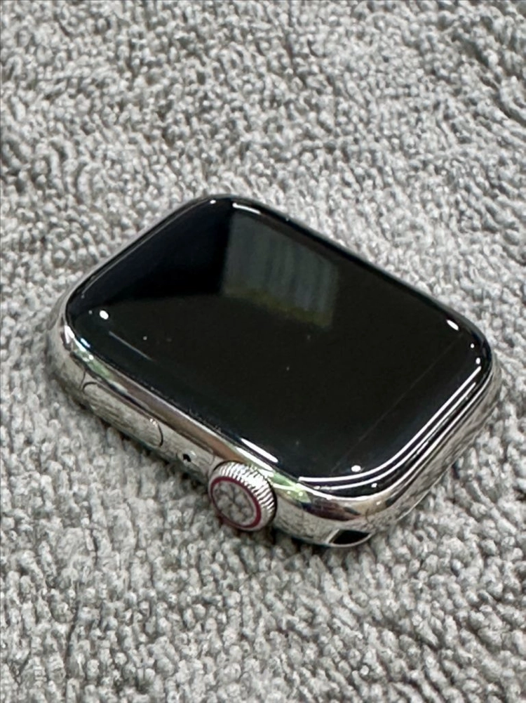 애플워치8 에르메스 45mm 스테인리스 실버 단품 이미지