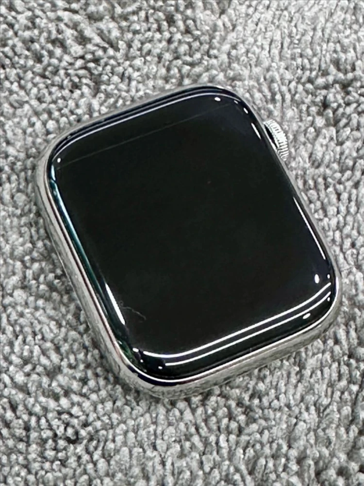 애플워치8 에르메스 45mm 스테인리스 실버 단품 이미지