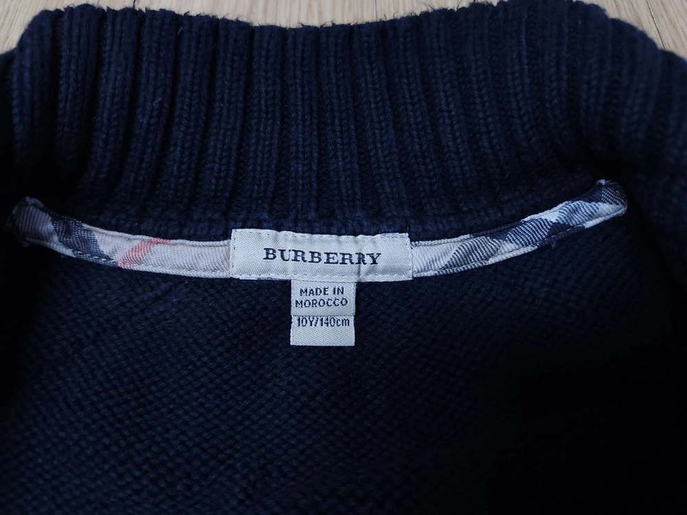 Burberry 버버리 아동용 니트 집업 가디건 140 이미지