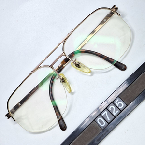 란체티 JL LANCETTI 3281 안경테 안경 58mm 반무테 빅사이즈 금도금 일본 제조 수입 일제 빈티지 패션 이미지