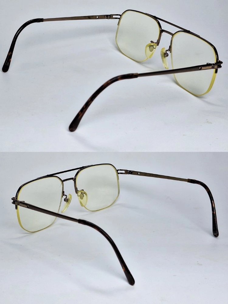 란체티 JL LANCETTI 3281 안경테 안경 58mm 반무테 빅사이즈 금도금 일본 제조 수입 일제 빈티지 패션 이미지