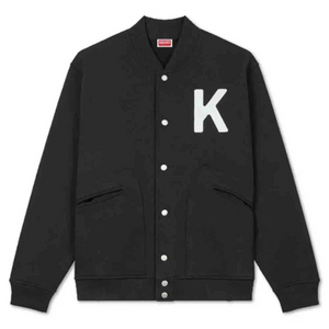 겐조 쟈켓 Kenzo Lucky Tiger Black Bomber Varsity Jacket FE58SW0124ME 이미지