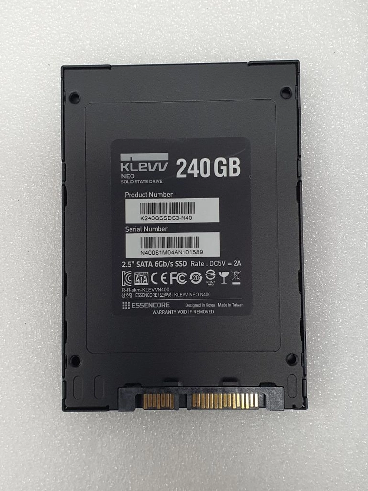 컴퓨터 저장장치 KLEVV NEO N400 2.5인치 데스크탑 SSD 240GB 이미지