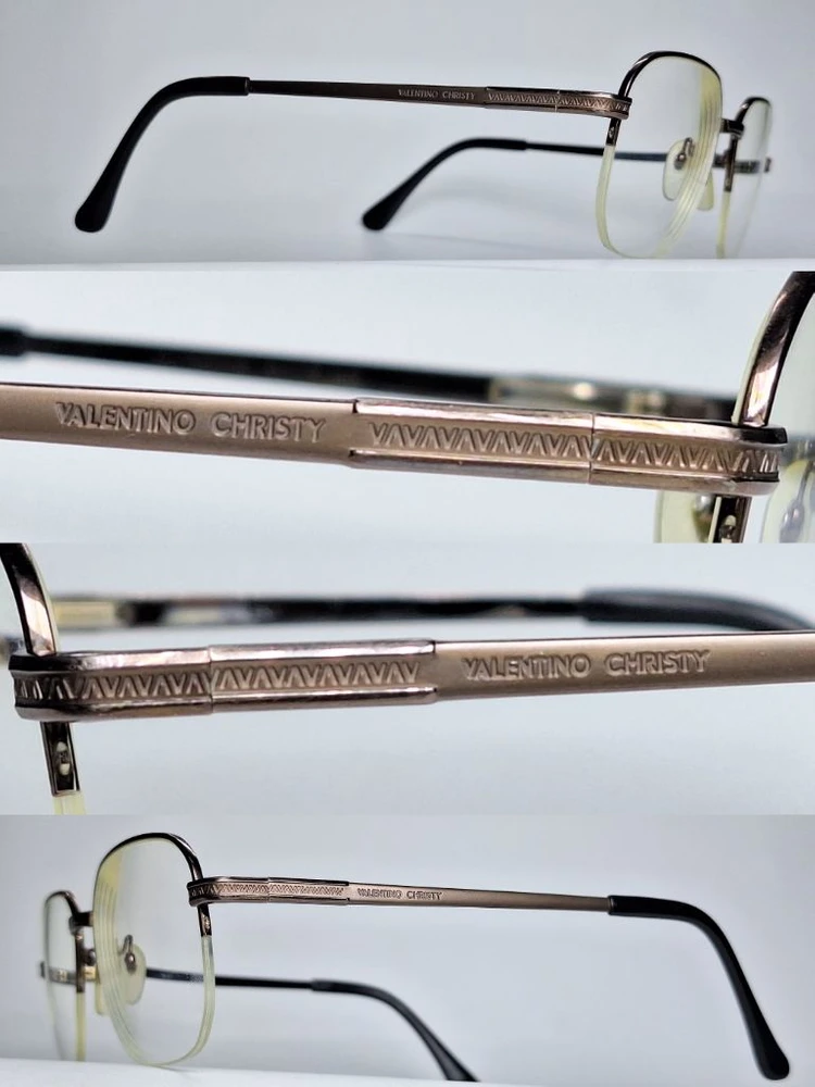 VALENTINO CHRISTY 100% 티타늄 안경테 안경 54mm 일본 제조 수입 빈티지 레트로 클래식 아이웨어 이미지