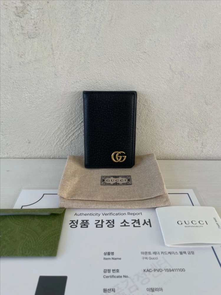 구찌 GG마몽 레더 카드지갑 이미지