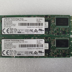 컴퓨터 저장장치 LITE ON CV3-8D128 M.2 SATA SSD 128GB 두개 일괄 이미지