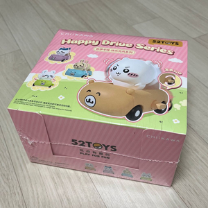 (미개봉)52TOYS 정품 먼작귀 자동차 태엽 피규어 치이카와 하치와레 우사기 모몽가 4종 일괄세트 이미지