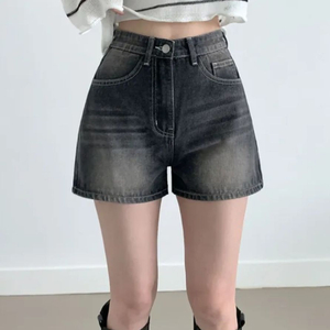 빈티지 워싱 데님 숏팬츠 S사이즈 이미지