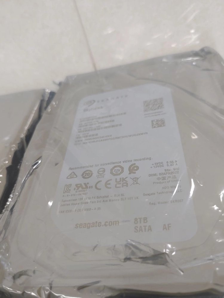 신품.씨게이트 8TB 스카이호크.cctv.nas.hdd 이미지
