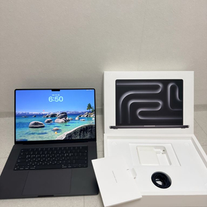 (안전결제 가능) 맥북 프로 16 m4 max 36 / 1tb 블랙 이미지