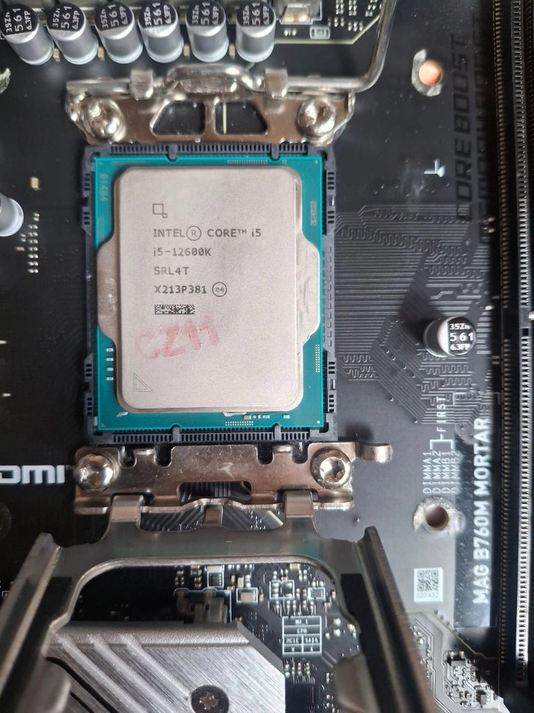 25일까지만 판매) 12600K + MSI B760M 박격포 DDR5 세트 또는 개별 팝니다 이미지