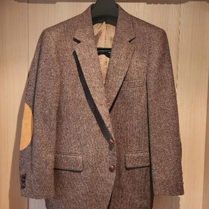 브라운 헤링본 모직자켓 M 이미지
