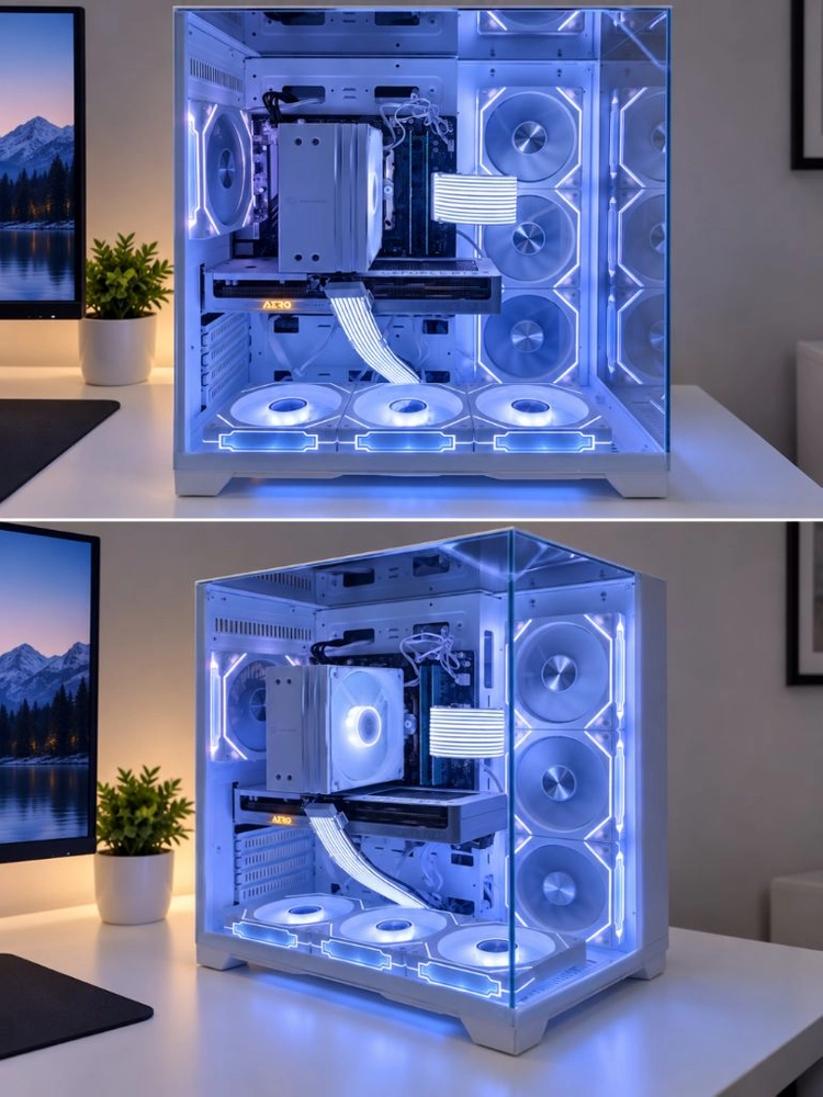 라이젠5 9600X RTX5060TI 화이트 신품PC 이미지