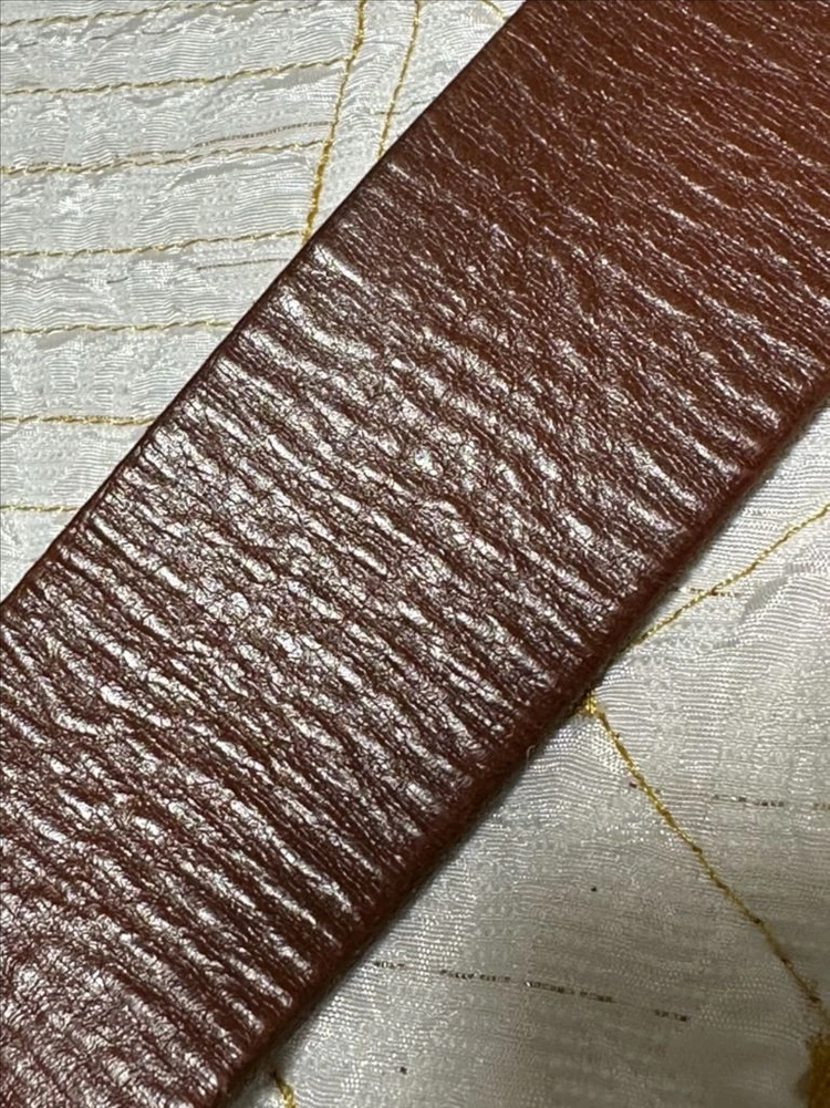 빈티지 감성의 빈티지 잠금식 소가죽 벨트, GENUINE LEATHER 1등급 천연 가죽 이미지