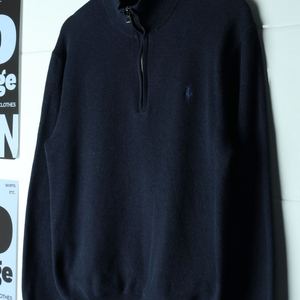 (L-XL) 폴로 랄프로렌 니트 USA 풀오버 반집업 이미지