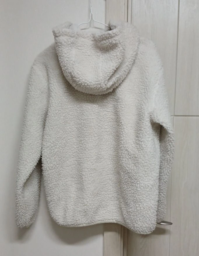닉스 뽀글이 플리스 후드 집업 아이보리(160) 이미지
