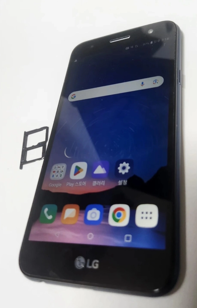 LG X4 블루 스마트폰 이미지