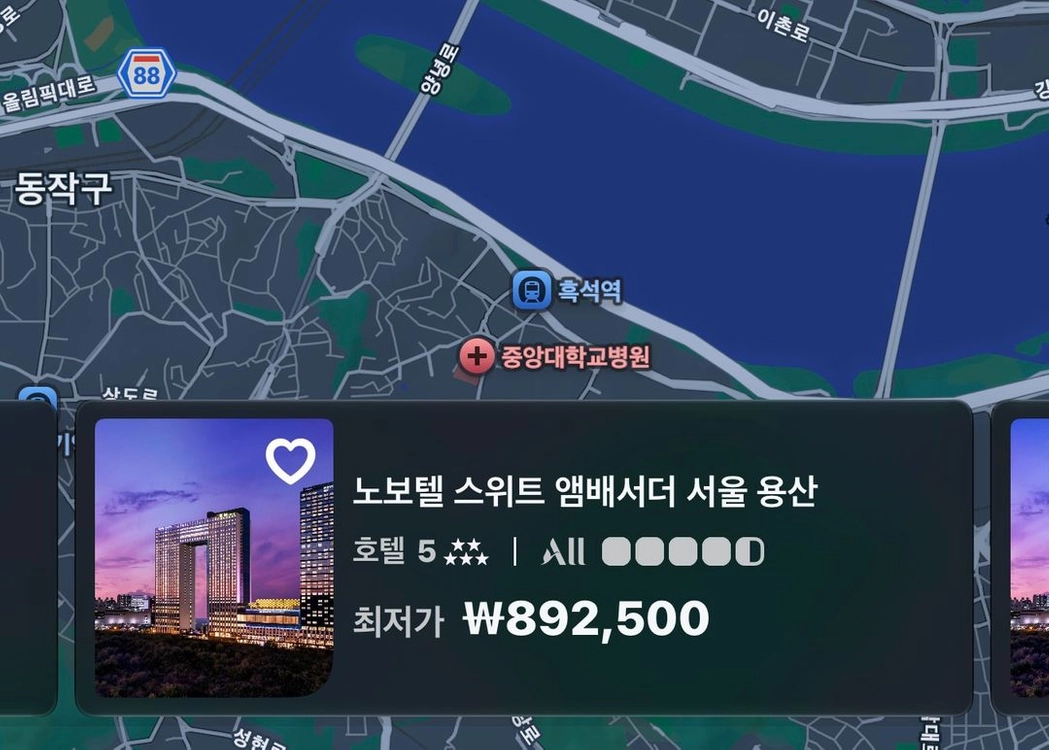 용산 노보텔,이비스, 그랜드머큐어 숙박. 조식포함 이미지