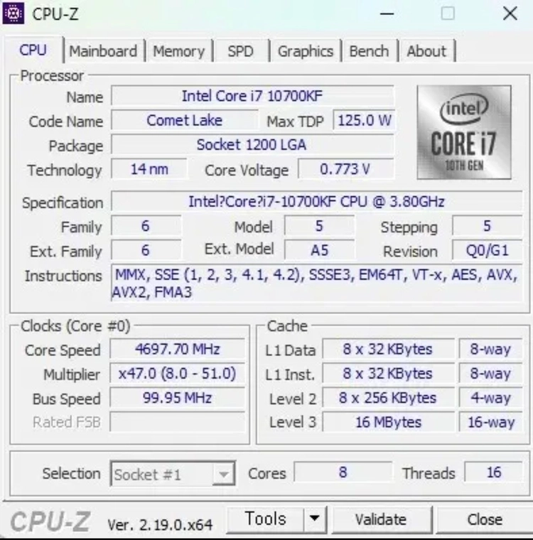 인텔 코어 i7-10700KF 피씨디렉트 이미지
